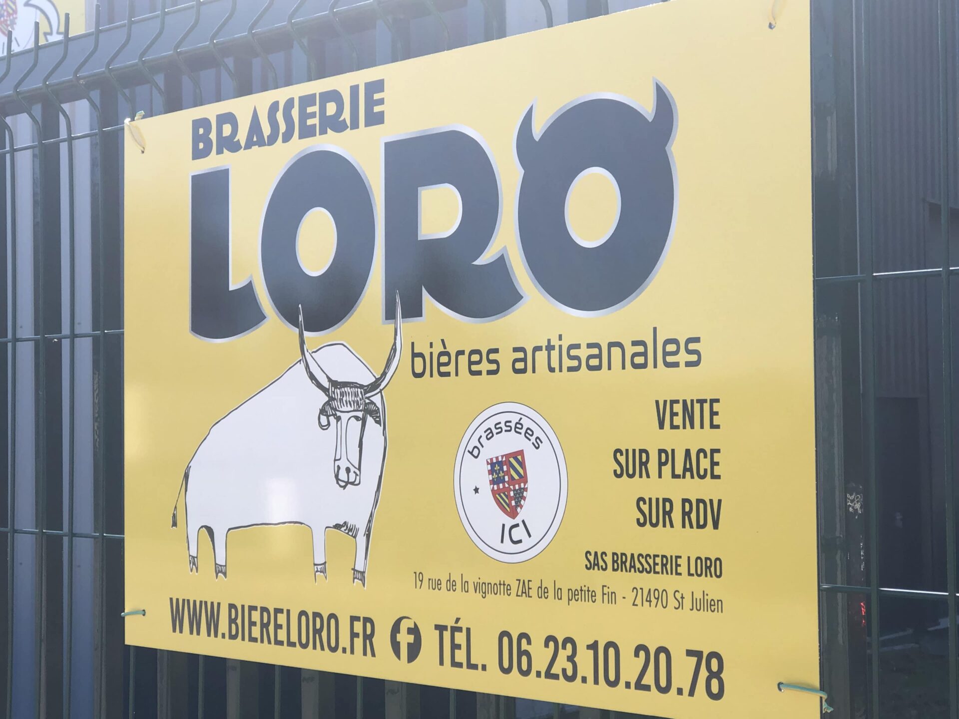 Brasserie Loro - Signalétique